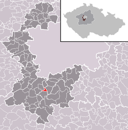 Měchenice - Localizazion