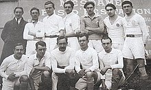 Joueurs de l'OM lors de la saison 1919-1920.