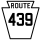 Pennsylvania Route 439 marker