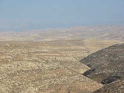 View to the east of Pnei Kedem towards the Dead Sea