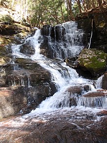 Waterfall located on Cliff Trail