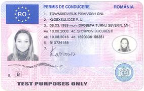 Permis de conduire roumain