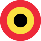 Roundel do Componente Aéreo da Bélgica.