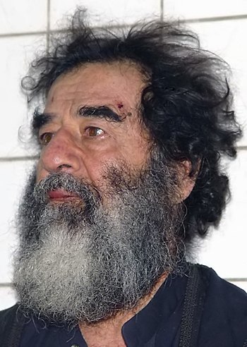 Saddam Hussein shortly after his capture. Deut...