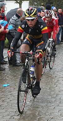 Stijn Devolder op de Kwaremont in de Ronde van...