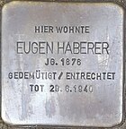 Stolperstein für Eugen Haberer