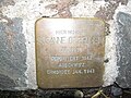 der Stolperstein für Susanne Oppenheim