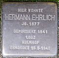 Stolperstein für Hermann Ehrlich (Nußbaumerstraße 7)