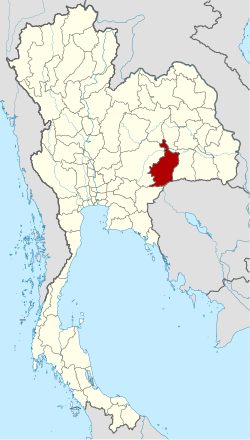 Provinssin sijainti Thaimaassa