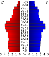 Bevolkingspiramide Kanawha County