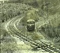 Vauxhall-Schienenbus an der Spitzkehre, 1963