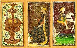 Visconti-Sforza tarot deck The Devil card is a...