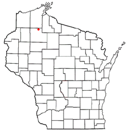 Location of Spider Lake, Wisconsin