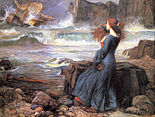 Miranda - The Tempest, Waterhouse