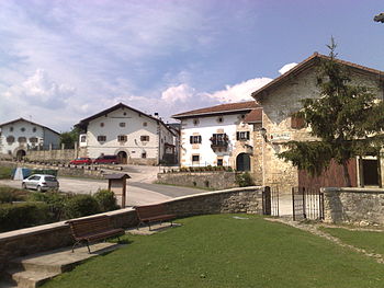 Houses in Ziaurritz, Odieta, Navarre, Basque C...