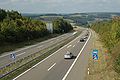 Übergang von Autobahn zu Kraftfahrstraße (Bundesautobahn 60)