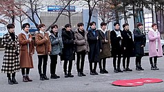 The Boyz heading to a Music Bank recording session