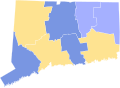 Results for the 1851 Connecticut gubernatorial election by county.