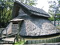 日本静岡県静岡市 登呂遺跡の竪穴状平地建物