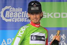 2016 Tour of Britain leaders sprints competition after stage 7 Jasper Bovenhuis.JPG