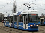 Dubbelgelede tram met verlaagd middendeel, type WRAS 205.