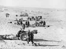 British 6 inch howitzers in action at Tobruk during Operation Compass, 23 January 1941. 6 inch howitzers Tobruk Jan 1941 AWM 005610.jpeg