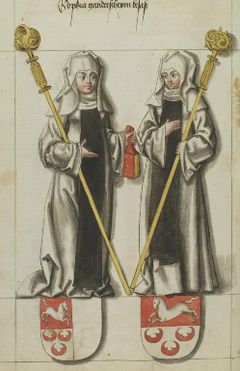 Adelaide, Abbess of Quedlinburg and Sophia, Abbess of Gandersheim.jpg