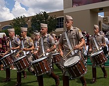 Drummers of the Fightin' Texas Aggie Band pictured in 2007 AggieDrummers.jpg
