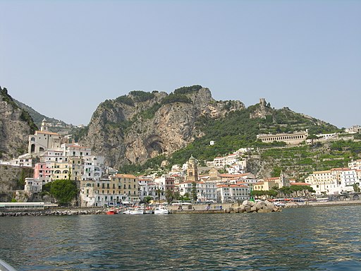 View of Amalfi from the sea