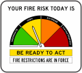 A manually controlled Fire Danger Rating Sign new system since 2022