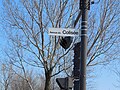 Plaque de l'avenue du Colisée à Québec près du Colisée de Québec