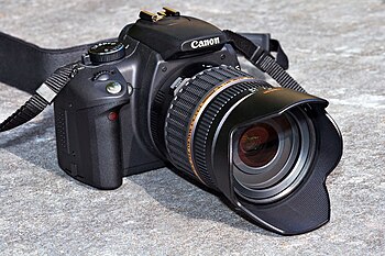 This image shows a Canon EOS 350D digital sing...