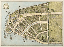 A 1660 map illustration of New Amsterdam, present-day Lower Manhattan Castelloplan.jpg