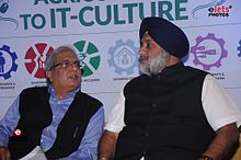 Chairman Punjab Governance Reforms Commission,with S. Sukhbir Singh Badal Chandigarh,India.jpg