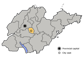 Localisation de Laiwu