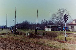 Zapojení tratě do stanice Chrast u Chrudimi v roce 1996