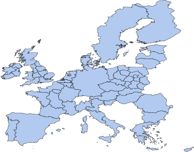 Location map European Parliament constituencies 2007