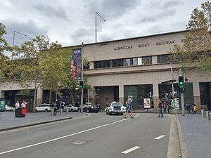 Circular Quay Railway Station From Loftus Street.JPG