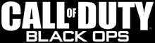 "Call of Duty: Black Ops" written in white on black