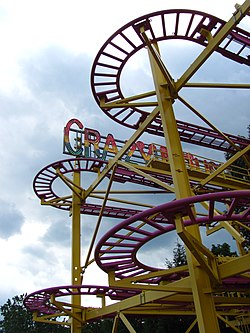 Crazy Mouse ride at DelRosso's Amusement Park in Tipton
