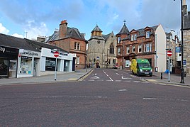 Cumnock town centre showing Glaisnock Street