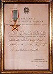 Diplome Repubblica Italiana Stelle della solidarieta