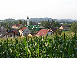 Pohled na Dublovice od jihu