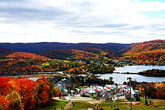 Вид на курорт Mont Tremblant