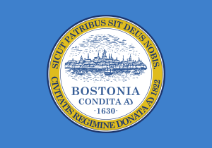 English: Flag of Boston Latina: Vexillium Bost...