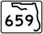 State Road 659 marker