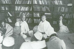 Mahatma Gandhi attends a Congress Working Comm...