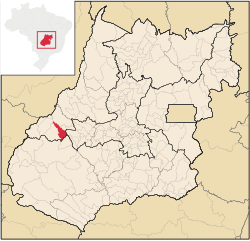 Localização de Arenópolis em Goiás