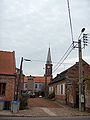 Blick zur Kirche Saint-Hugues-et-Achaire