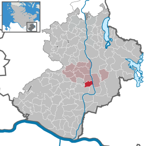 Poziția Hornbek pe harta districtului Herzogtum Lauenburg